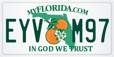 FL license plate EYVM97