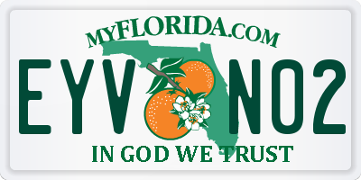 FL license plate EYVN02