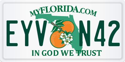 FL license plate EYVN42