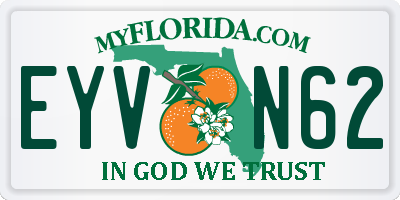 FL license plate EYVN62