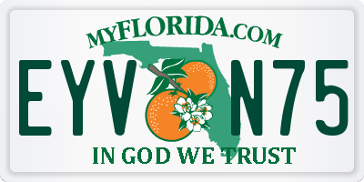FL license plate EYVN75