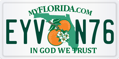 FL license plate EYVN76