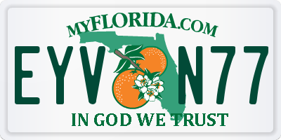 FL license plate EYVN77