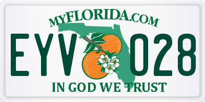 FL license plate EYVO28