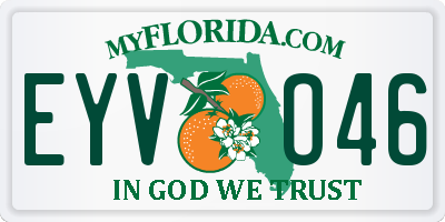 FL license plate EYVO46