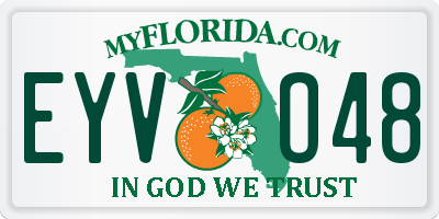 FL license plate EYVO48