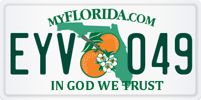 FL license plate EYVO49