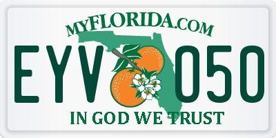 FL license plate EYVO50