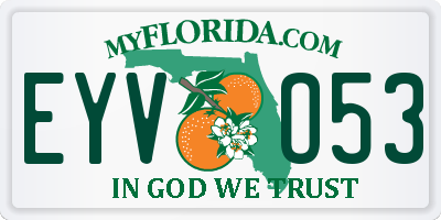 FL license plate EYVO53