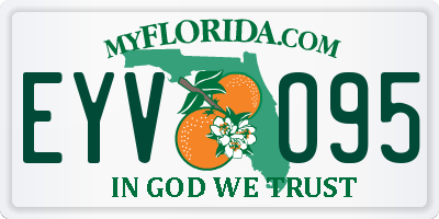 FL license plate EYVO95