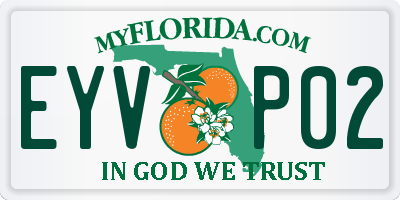 FL license plate EYVP02
