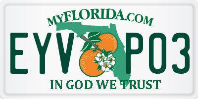 FL license plate EYVP03