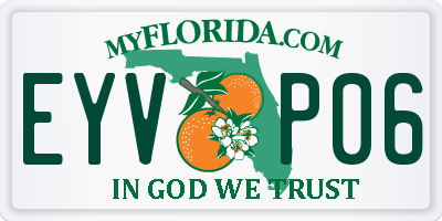 FL license plate EYVP06