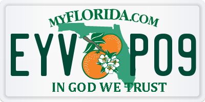FL license plate EYVP09