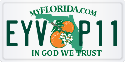 FL license plate EYVP11