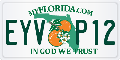 FL license plate EYVP12