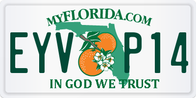 FL license plate EYVP14