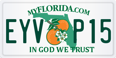 FL license plate EYVP15