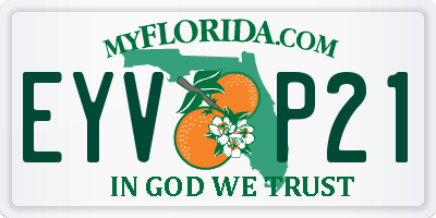 FL license plate EYVP21