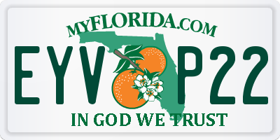 FL license plate EYVP22