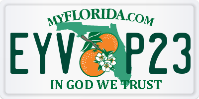 FL license plate EYVP23