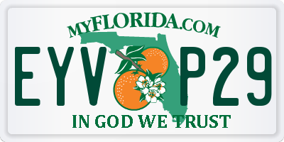 FL license plate EYVP29
