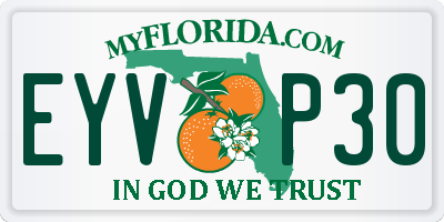 FL license plate EYVP30