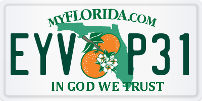 FL license plate EYVP31