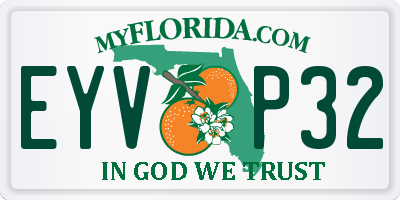 FL license plate EYVP32