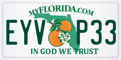 FL license plate EYVP33