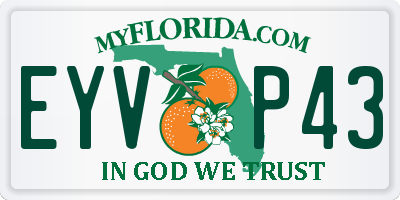 FL license plate EYVP43