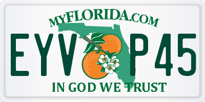 FL license plate EYVP45