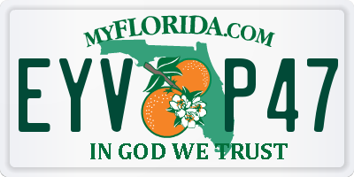 FL license plate EYVP47