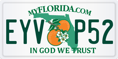 FL license plate EYVP52