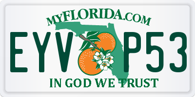 FL license plate EYVP53
