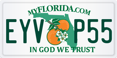 FL license plate EYVP55