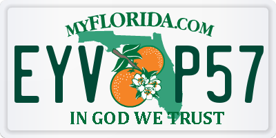 FL license plate EYVP57