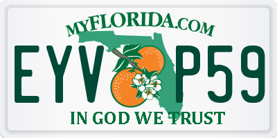 FL license plate EYVP59