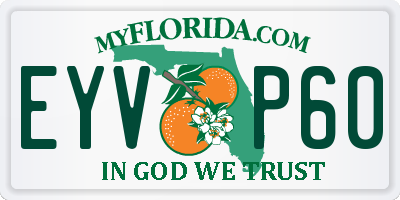 FL license plate EYVP60