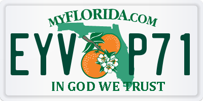 FL license plate EYVP71