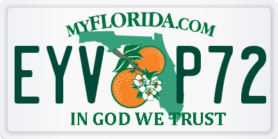FL license plate EYVP72