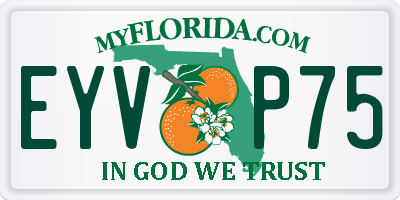 FL license plate EYVP75