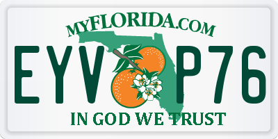 FL license plate EYVP76