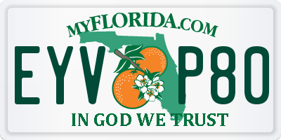 FL license plate EYVP80