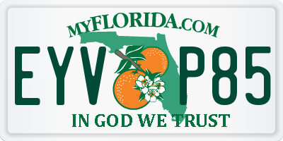 FL license plate EYVP85