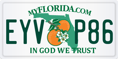 FL license plate EYVP86