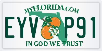 FL license plate EYVP91