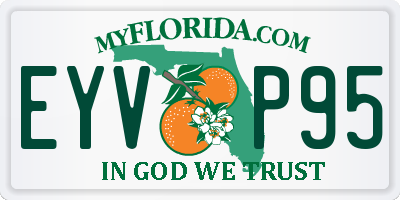 FL license plate EYVP95