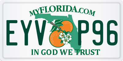 FL license plate EYVP96