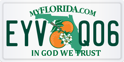 FL license plate EYVQ06